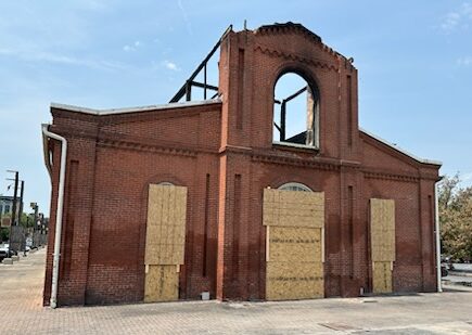 Broad Street Market after the fire.